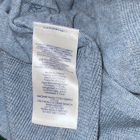 Chaps Blue Turtleneck Size Medium Like new - Picture 4 of 6